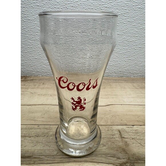 Vtg 1970 Set Of 3 Coors Red Griffin Lion Logo Beer Glasses - Picture 4 of 12